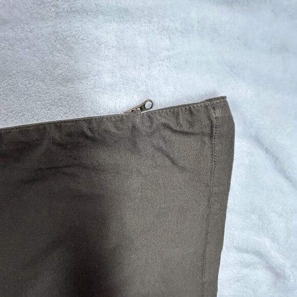 CAbi Womens Stadium Pants Olive Green Zip-Leg Flare Stretch Size 8 Style 184 New - Picture 13 of 15